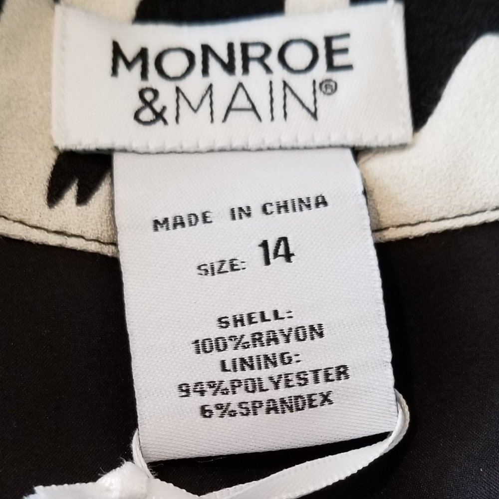 Monroe & Main Leopard Skirt, Size 14, NWT - Picture 4 of 11